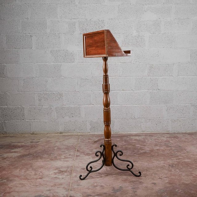 Art Deco Style Lectern in Wood For Sale - Image 10 of 13