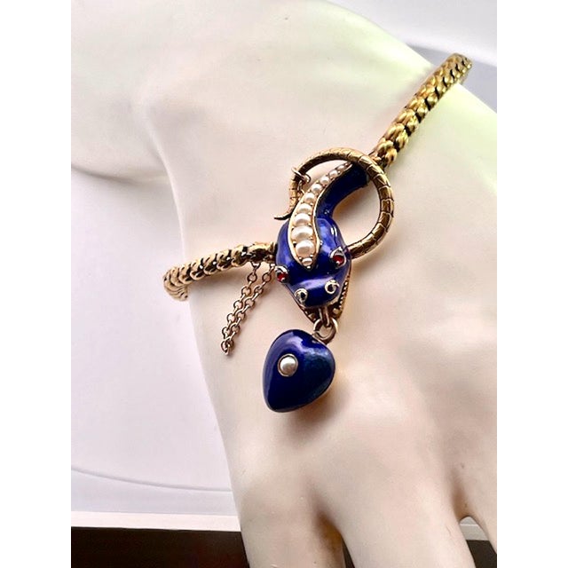 Mid 19th Century Snake Bracelet Circa 1860 For Sale - Image 9 of 12