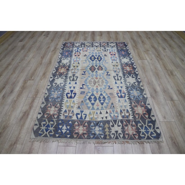 1970s Mid-Century Anatolian Tribal Wool Rug For Sale - Image 9 of 9