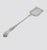 Elegant vintage English silver‑plate (EPNS) slotted spatula — flat square head with decorative cutouts and a richly...