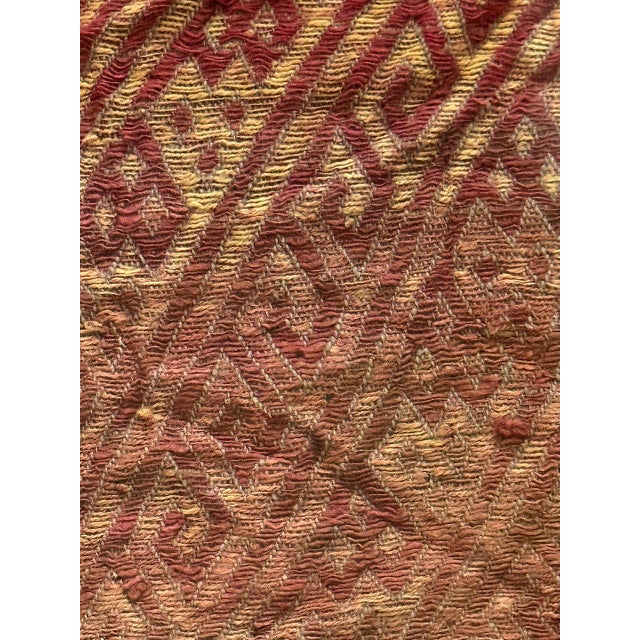 15th Century & Earlier Framed Pre-Columbian Fine Textile Fragment from Chancay Culture For Sale - Image 5 of 15