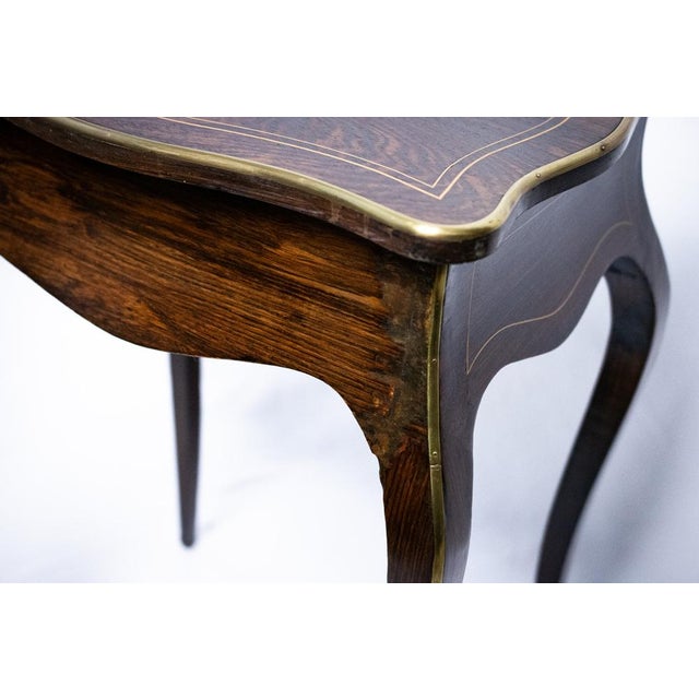 Dressing Table in Fruitwood and Wood Marquetry, 1890s For Sale - Image 12 of 14