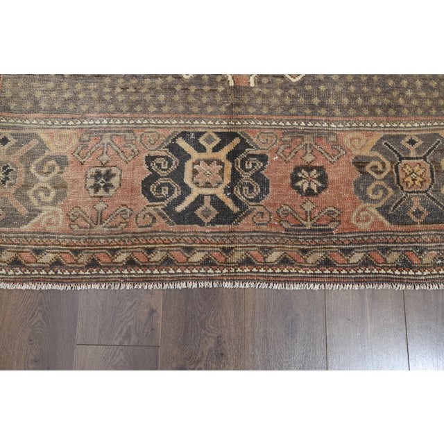 Textile 1970s Vintage Persian Handmade Wool Cotton Red Area Rug For Sale - Image 7 of 11