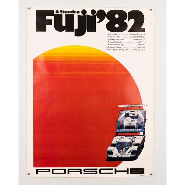Porsche 6 Hours of Fuji Original Poster by Gruppe C, 1982 For Sale - Image 3 of 9
