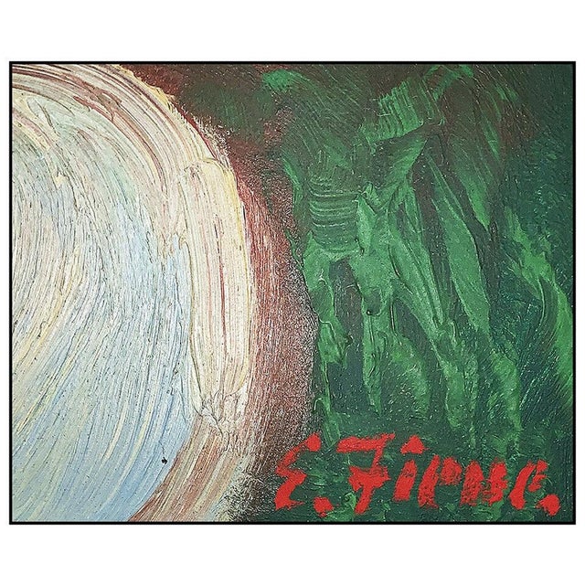 Folk Art Early 20th Century Summer Evening, Ernest Fiene For Sale - Image 3 of 4