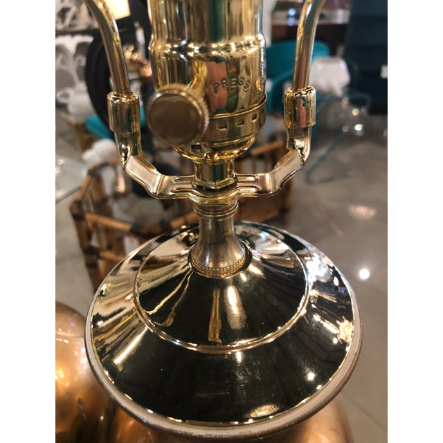 Vintage Chinoiserie Gold Leaf Brass Floral Birds Table Lamps -A Pair For Sale In West Palm - Image 6 of 13