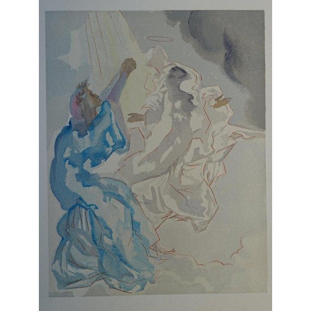 Salvador Dalí (1904-1989) Paradise 5: In the Sky of Mercury Color wood engraving Unsigned On BFK Rives wove paper, 26 x 33...