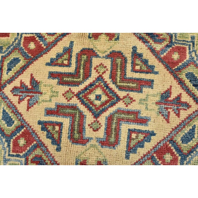 2020s Kazak Rug 8’1” X 9’10” Red Wool Tribal Hand-Knotted Oriental Carpet For Sale - Image 5 of 15