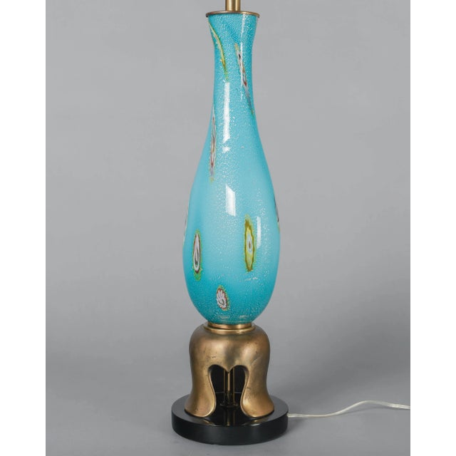 Barovier & Toso Mid-Century Murano Glass Table Lamp by Barovier & Toso, Italy, 1950s For Sale - Image 4 of 11