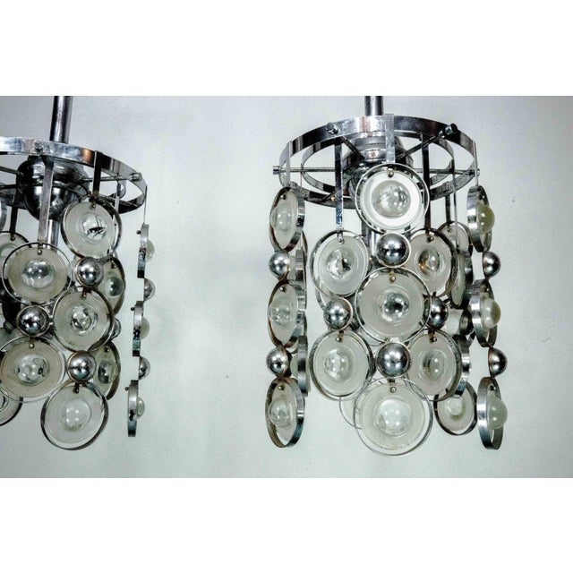 Metal Pendant Lights by Oscar Torlasco, Italy, 1970s, Set of 2 For Sale - Image 7 of 17