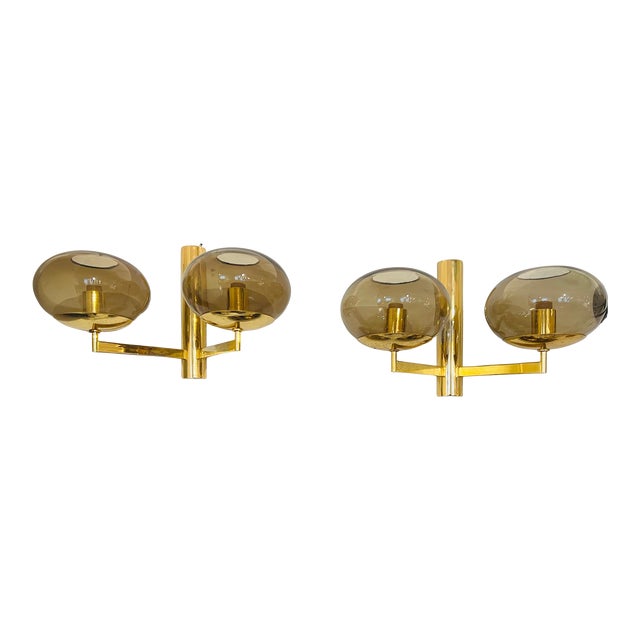 1960s Italian Sciolari Wall Lamps Mid Century - A Pair For Sale