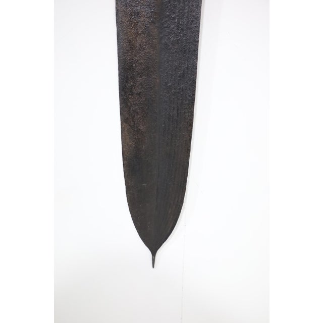 Black African Topoke Sword Currency With Custom Hanging Bracket For Sale - Image 8 of 9