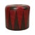 1960s Vintage Round Pouf in Two-Tone Skai, 1960s For Sale - Image 5 of 12