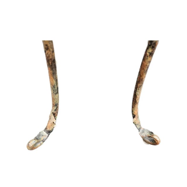 Pair of Neoclassical Style Patinated Metal Planter Stands For Sale - Image 10 of 10