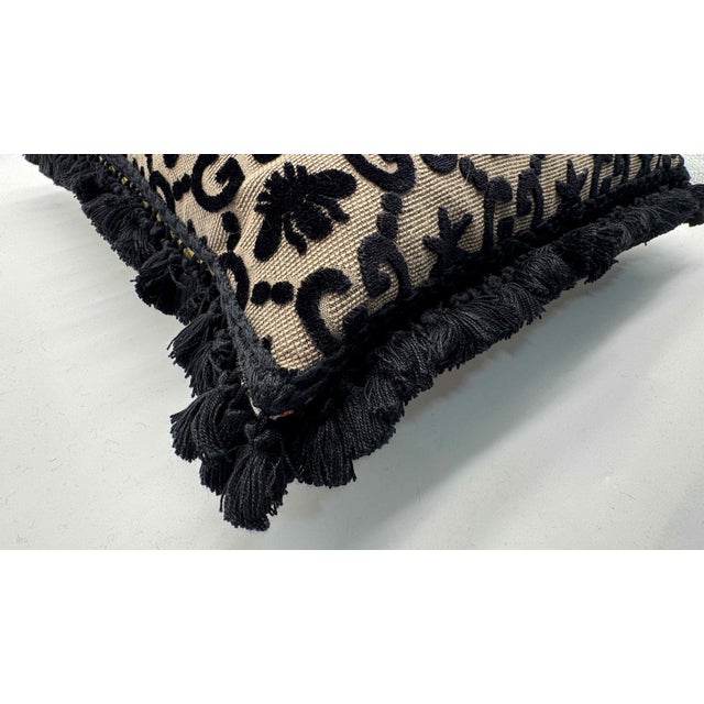 Gucci GG Jacquard Fringed Pillow For Sale In West Palm - Image 6 of 7
