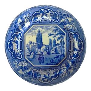 Early 19th Century Oxford University, Christ Church College Historical Staffordshire Plate