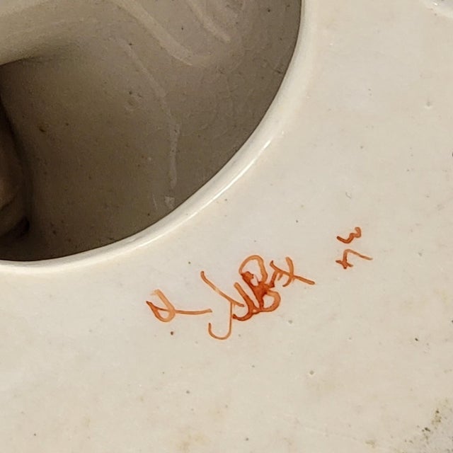 Porcelain Model 314 Reading Gentleman and Tatting Lady from Derby, Set of 2 For Sale - Image 11 of 18