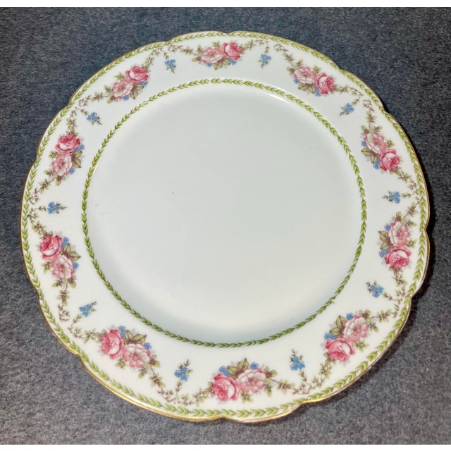 1990s 2pc-Antique Gda Limoges Porcelain Ramekin/Soufflé & Under Plate For Sale In Orlando - Image 6 of 11