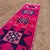 Vintage 1940s Herki Runner Rug, Handwoven, Hot Pink Geometric Pattern Wool Rug For Sale - Image 4 of 8