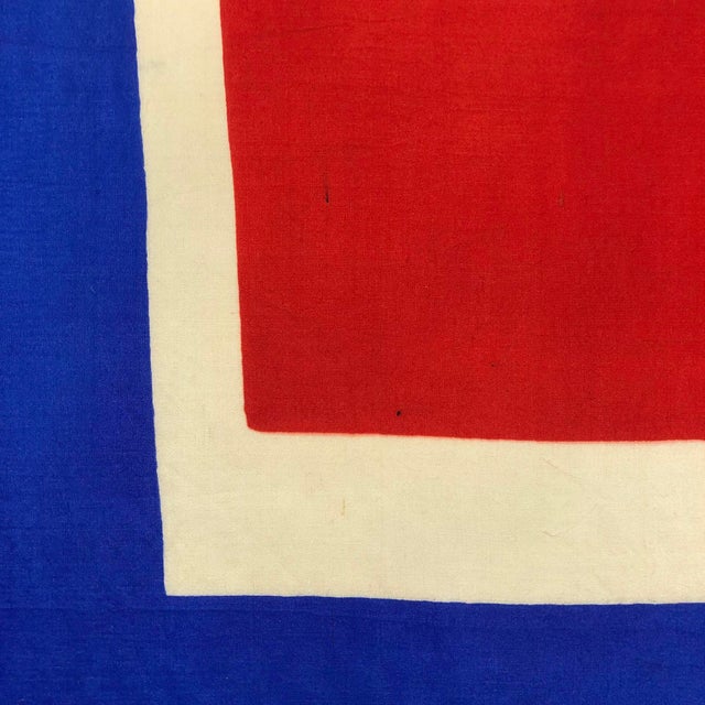 Small Antique Silk Flag of Norway With Union Mark For Sale In Los Angeles - Image 6 of 6