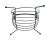Mid Century Modern Atomic Restored Kitsch Magazine Rack Log Holder Wrought Iron Vintage Small Attributed to Richard Galef For Sale - Image 10 of 12