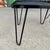 Black Reupholstered and Powder Coated Hairpin Leg Magazine Rack Ottoman For Sale - Image 8 of 11