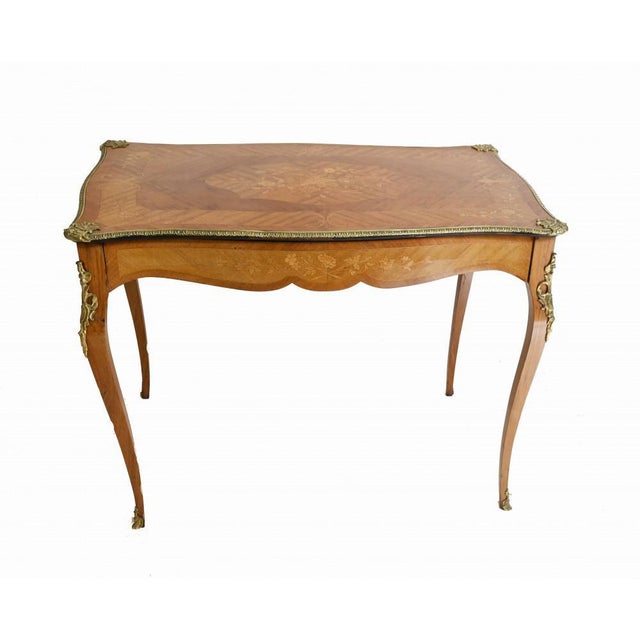 Vintage French Wooden Desk For Sale - Image 11 of 11