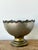 Metal Vintage Regency Monumental Distressed Plate Bowl For Sale - Image 7 of 10