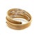 18k Bicolor Gold and Diamond Wrap Bangle Bracelet For Sale - Image 4 of 6