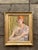 Mid 20th Century Vintage Boho Original Oil Portrait on Board For Sale In West Palm - Image 6 of 8