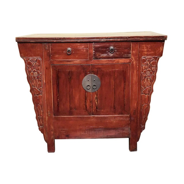 Early 19th Century Antique Chinese Altar Cabinet For Sale - Image 4 of 12