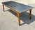 Vintage Plank Farm Table With Custom Stainless Steel Top For Sale - Image 11 of 12