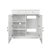 Contemporary Matthew Izzo Home Glenny White Lacquer Two Door/Two Drawer Cabinet With Acrylic and Brass Hardware For Sale - Image 3 of 6