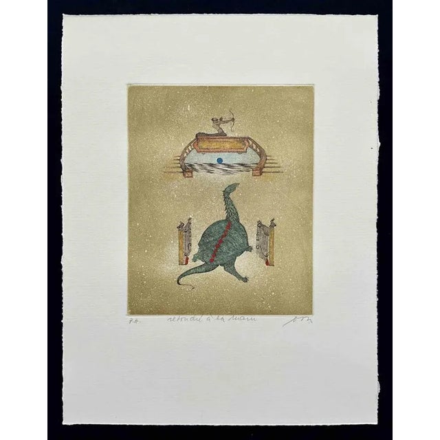 Contemporary Ossi Czinner, Untitled, Etching, 1990 For Sale - Image 3 of 3