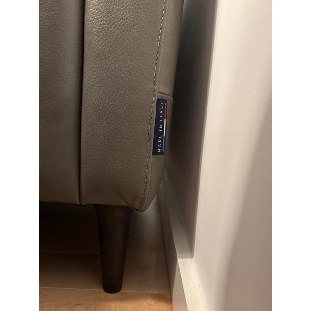 Modern Chateau d'Ax Italian Leather Couch For Sale - Image 3 of 3