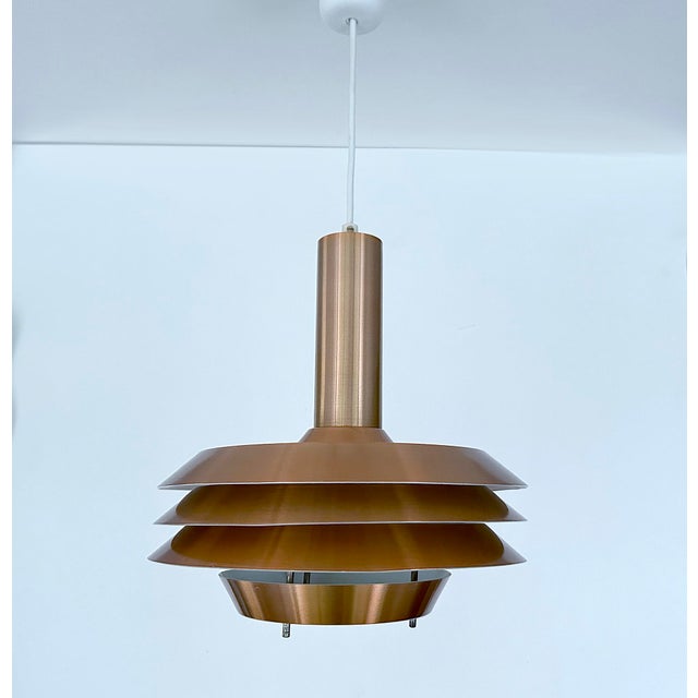 Mid-Century Modern Copper Pendant Light, 1970s For Sale - Image 16 of 16