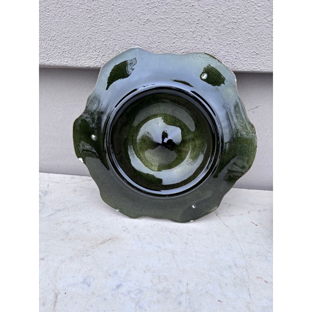 Longchamp French Majolica Oyster Plate Longchamp, Circa 1900 For Sale - Image 4 of 4