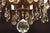 1950s Huge Vintage French Brass 12 Arm 12 Light Cut Lead Crystal Chandelier For Sale - Image 4 of 7