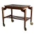 Vintage Danish Modern Teak Bar Cart Serving Trolley on Casters For Sale