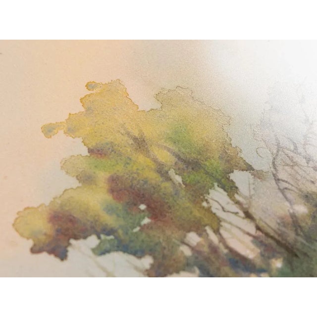 On the Shore, Watercolor on Paper, Framed For Sale - Image 6 of 10