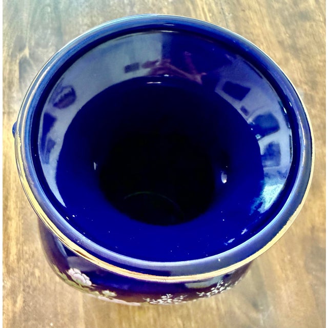 Mid 20th Century Japanese Ceramic Floral Vase For Sale - Image 10 of 12