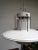 Metal 1980s Forecast Lighting Postmodern Pendant Chandelier, Los Angeles, White & Chrome For Sale - Image 7 of 11
