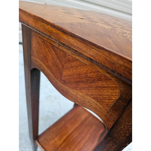 Antique Early 19th Century Louis XVI French Marquetry Ladies Game, Desk, Dressing Table For Sale - Image 12 of 12