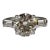 3.62ct 3 Stone Lab Grown Diamond Ring Igi F Vvs2 14k White Gold, Size 7 For Sale
