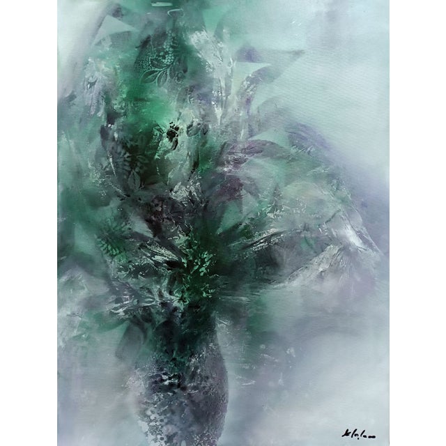 Ovidiu Kloska, Eternity Written in Mist August 20, 2025, Acrylic on Canvas For Sale