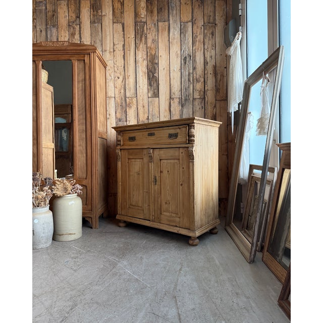 Wood Antique Pine Buffet, 1890s For Sale - Image 7 of 15