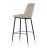 Evora Grey Velvet Counter Stools - A Pair For Sale - Image 4 of 10