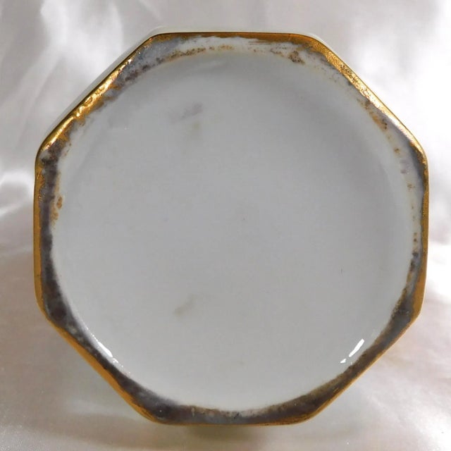 1970s Signed White Floral Pitcher For Sale - Image 4 of 4