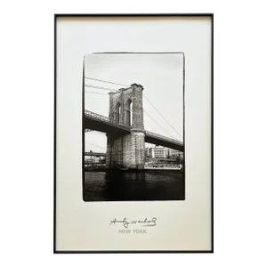 Andy Warhol Foundation Lithograph Photo Print Framed Special Edition New York Poster " Bridge " 1986