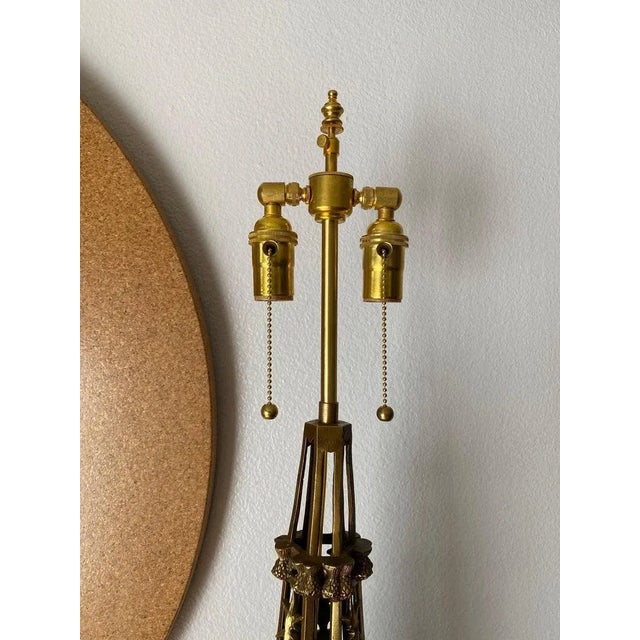 Early 20th Century Early 20th Century Neo Gothic Bronze Lamp For Sale - Image 5 of 13